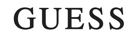 A black and white logo of the brand rue.