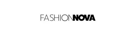 A black and white logo of fashion now